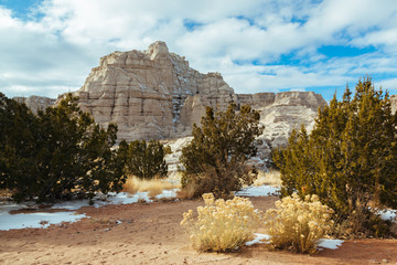 Plaza Blanca in Winter in the Northern New Mexico Desert