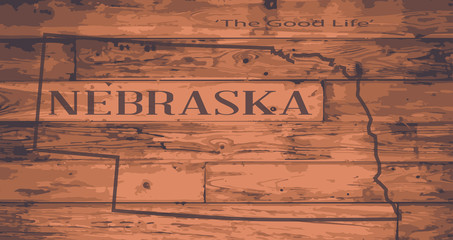 Nebraska Map Brand