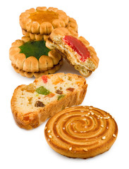 image of  tasty cookies close-up