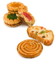 image of  tasty cookies closeup