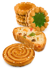 image of  tasty cookies close-up