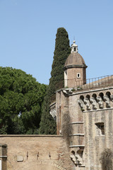 Fototapeta na wymiar Rome,Italy,Castel Sant'Angelo,Passetto di Borgo.