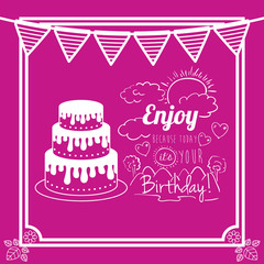 happy birthday design 