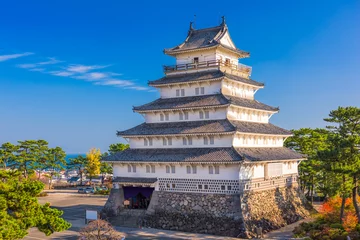 Gordijnen Shimabara Castle in Japan © SeanPavonePhoto