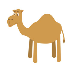 Cute cartoon camel vector illustration