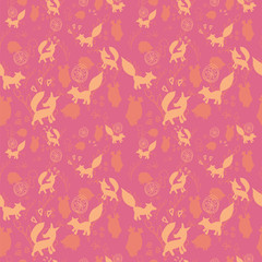 Animal pattern with wild animals