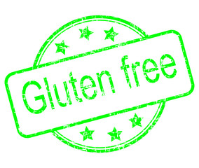 Gluten free rubber stamp