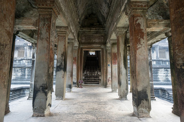 Fototapeta na wymiar Inside of Angkor Wat, Cambodia