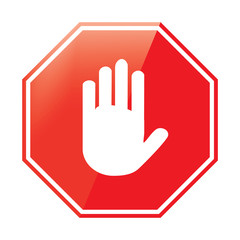 Stop sign vector