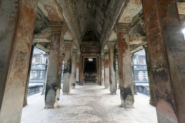 Inside of Angkor Wat, Cambodia