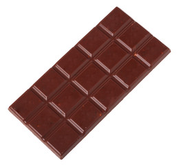 chocolate bar on a white background