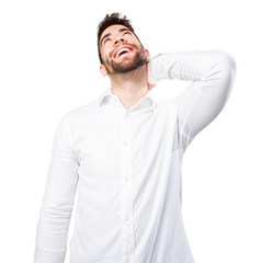 Fototapeta premium cool young man happy