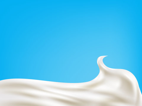 Milk wave background