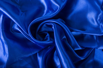 blue background satin fabric