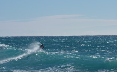 Naklejka premium kitesurf kite boarding 