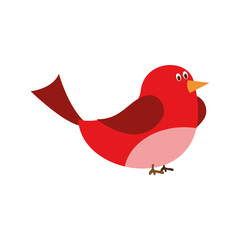 Cute cartoon bird vector illustration