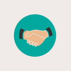 Business contract vector graphics