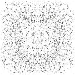 Particles Background. Gray Confetti