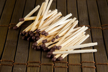 matches on the table