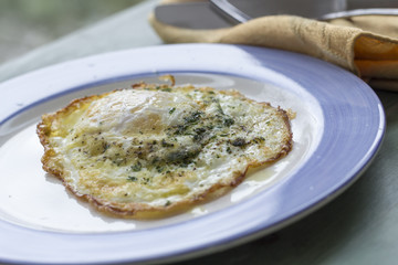 Fried Runny Egg Over Easy