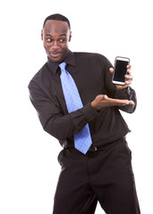 handsome black businessman