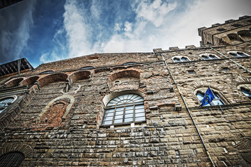 detail of Palazzo Vecchio in Florence