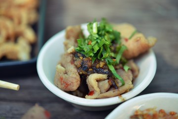 Boat noodles or kuai tiao ruea is a Thai style noodle