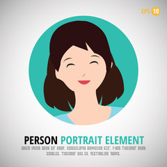 Happy character portrait - Person profile picture