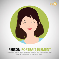 Happy character portrait - Person profile picture