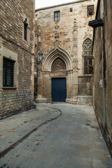 Fototapeta na wymiar Barcelona gothic quarter