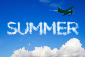 Summer message in the sky