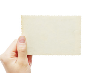 Obraz premium Hand hold blank business card