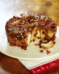 Chocolate cake served in dish