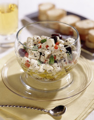 Greek Salad served in bowl