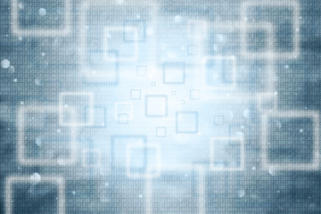 Abstract shiny bokeh blue color binary numbers concept copy space illustration background. Conceptual abstract modern virtual information technology background.