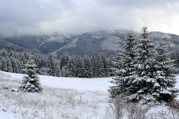 winter in mountains
