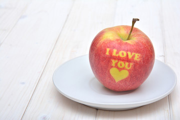 Apple for Valentine's Day