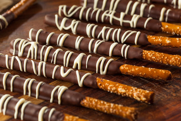 Dark Chocolate Covered Pretzels
