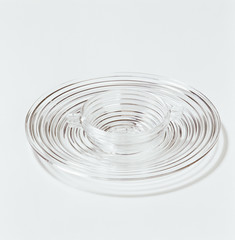 Modern glass dinner plate