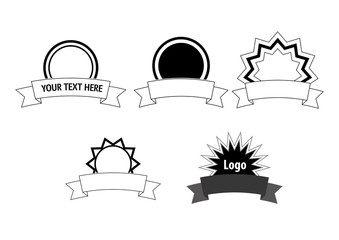 Decorative banners in mono colour