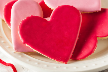Heart Shaped Valentine's Day Sugar Cookies