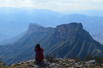 Fototapeta premium Mirador 4 Palos en la Sierra Queretana, espectacular viaje para todo campista.