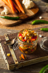 Spicy Homemade Pickled Giardiniera