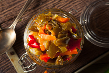 Spicy Homemade Pickled Giardiniera