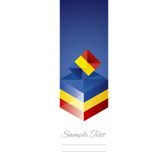 Elections in Romania white background vector