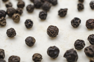 black pepper peas macro