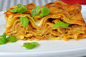 Layers of Lasagne With Basil
