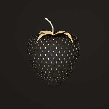 Gold Black Strawberry