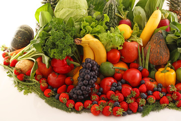 新鮮な野菜と果物