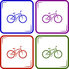 Fototapeta premium Bicycle sport icon